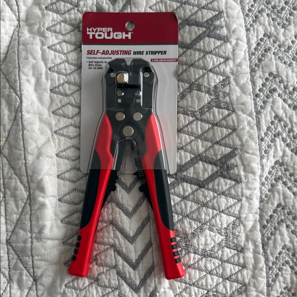 Hyper Tough Red Self-Adjusting Wire Stripper